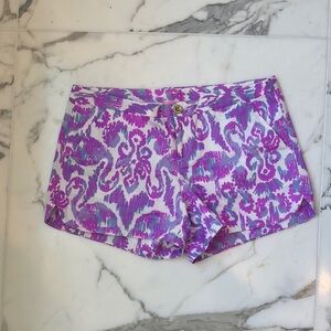 Lilly Pulitzer Purple Patterned Women's Shorts size 4